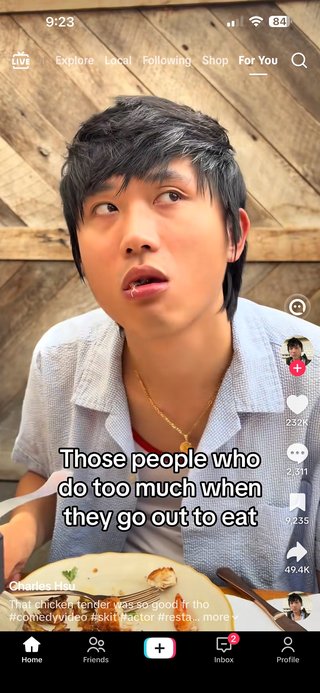 TikTok comedy skit screenshot